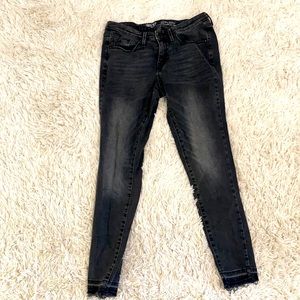 High waisted black skinny jeans. Massimo denim